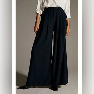 MAEVE Women's The Avery Pleated Wide-Leg Trousers Pants